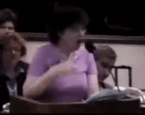 Woman In Court Gasp GIF