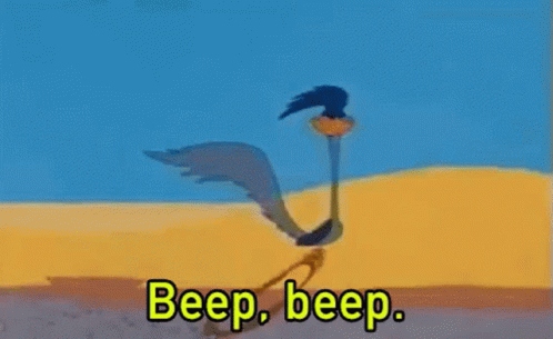 Woof Road Runner GIF