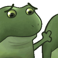 Worry Froge Pat On The Back Sticker