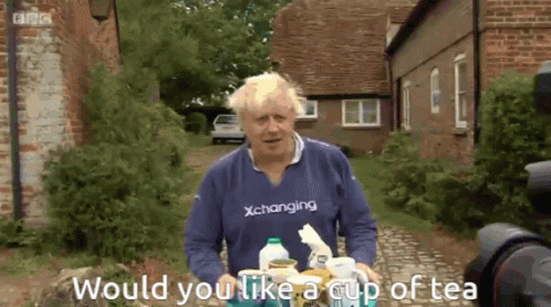 Would You Like A Cup Of Tea Boris Johnson GIF