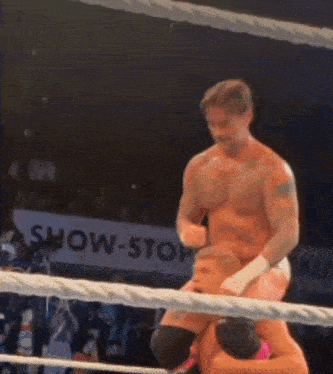 Wwe Raw 2025 Wrestling Cody Rhodes Lift Lifting Up Cm Punk GIF