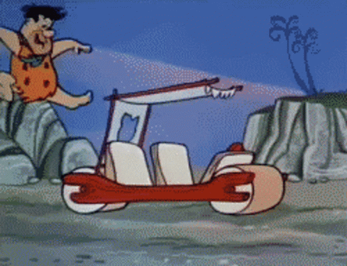 Yabba Dabba Doo Car GIF