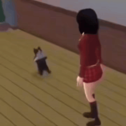 Yandere Simulator 3d Cat GIF