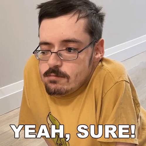 Yeah Sure Ricky Berwick GIF