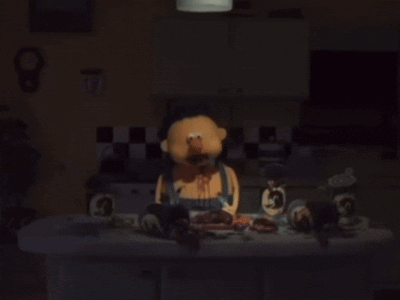 Yellow Guy Dinner GIF