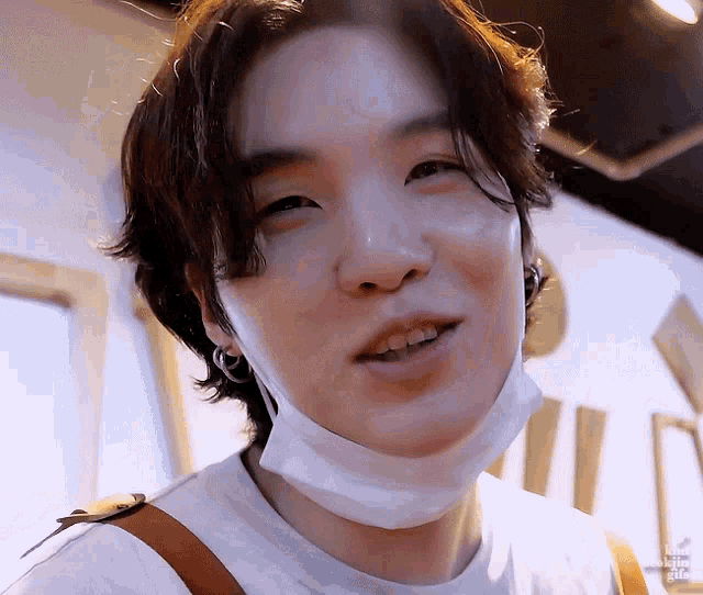 Yoongi Smile Suga Smile GIF