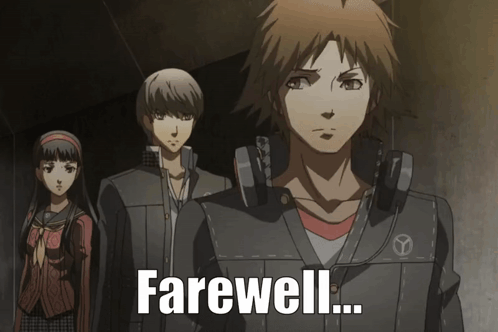 Yosuke Hanamura Farewell GIF
