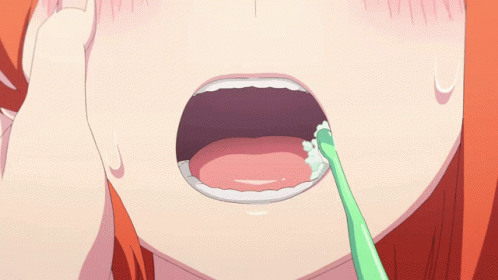 Yotsuba Brushing GIF