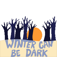 You Are Not Alone Winter Time Sticker