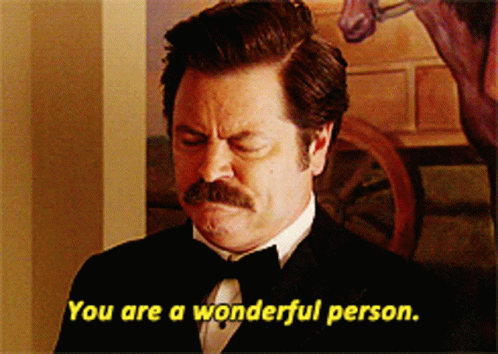 You Are Wonderful Person Parks And Recreation GIF