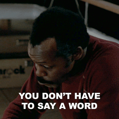 You Don'T Have To Say A Word I Can Read Your Mind Roger Murtaugh GIF