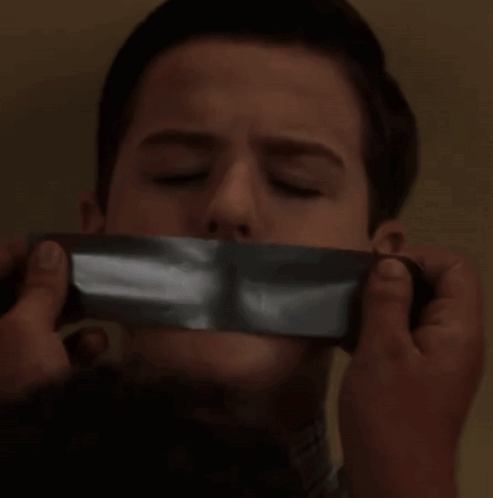 Young Sheldon Duct Tape GIF
