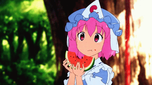 Yuyuko Hi Chat GIF