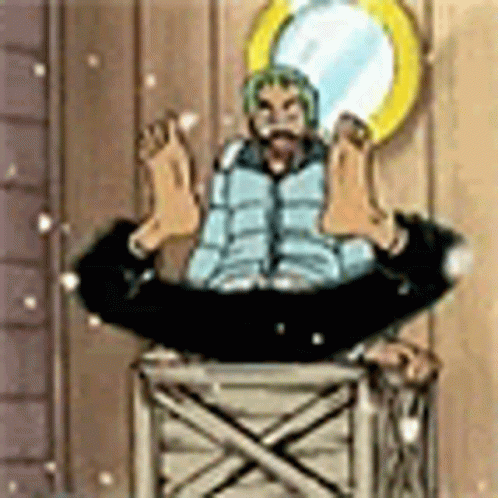 Zoro Clapping His Feet GIF