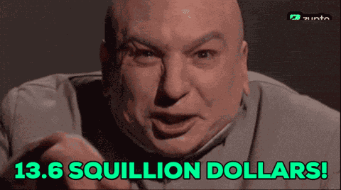 1 Billion Dollars 1 Million Dollars GIF
