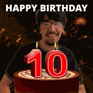 10 Birthday 10 Hbd GIF