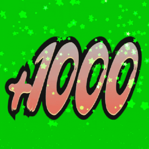 1000 Followers GIF