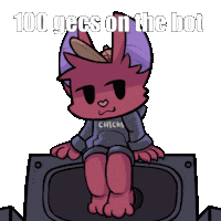 100gecs Bat Sticker