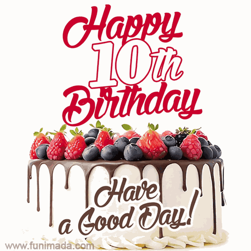 10th Birthday 10 Birthday GIF