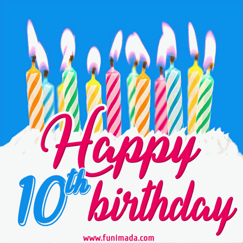 10th Birthday 10 Birthday GIF
