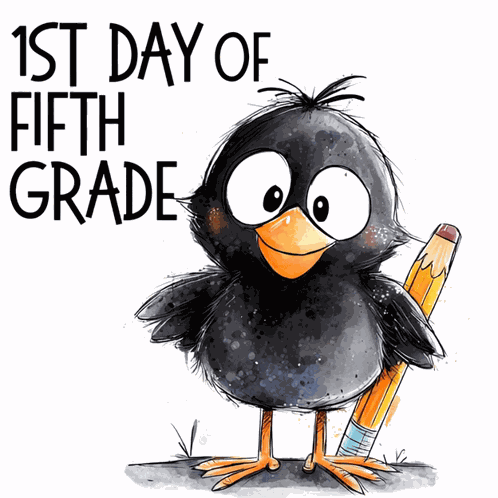 1st Day Of Fifth Grade First Day Of School GIF