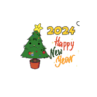 2025 Happy New Year 2025 Sticker Sticker