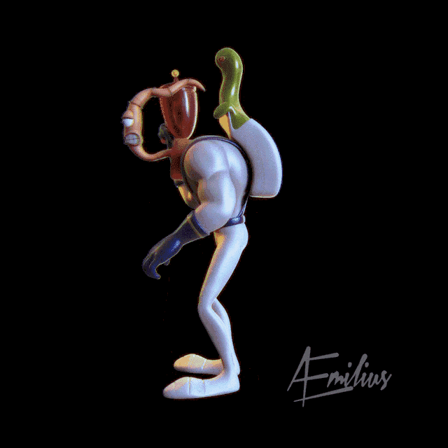 3d Sculpting Render GIF