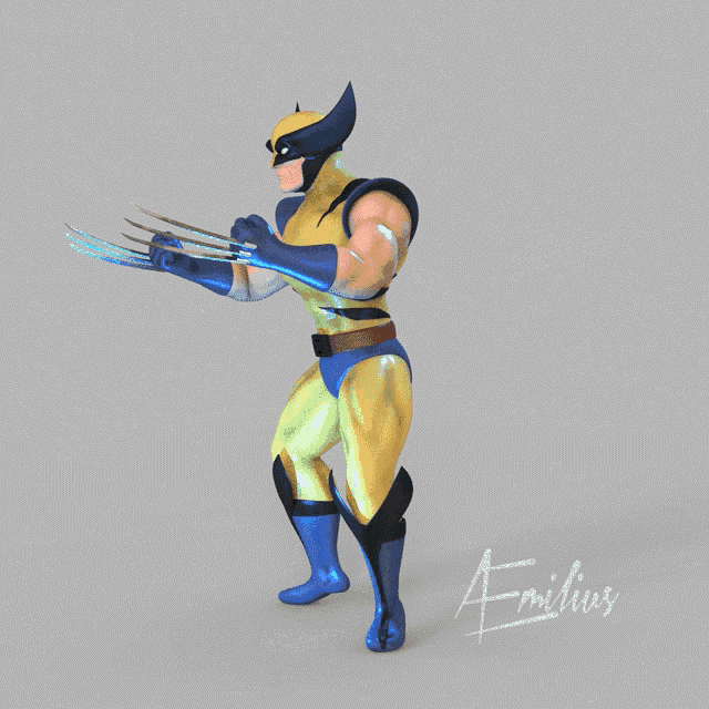 3d Sculpting Render GIF