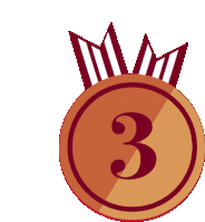 3rd Place Ribbon Sticker