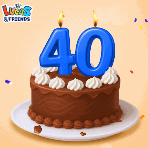 40th Birthday 40th Birthday Cake GIF