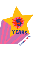 5 Years Anniversary Sticker