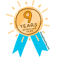 9 Years Award Sticker