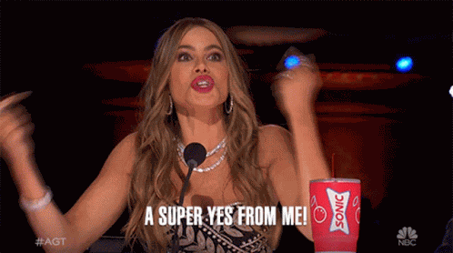 A Super Yes From Me Sofia Vergara GIF