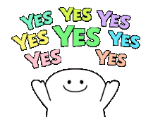 A Thousand Times Yes Sticker