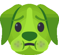 About To Vomit Dog Sticker