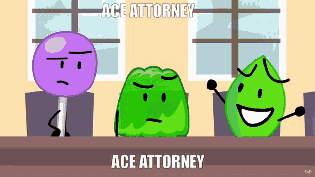 Ace Attorney Bfb GIF