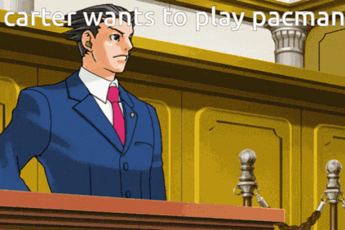 Ace Attorny Write GIF