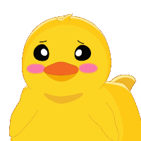Adorable Duck Bad Days Sticker