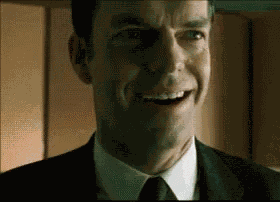 Agent Smith - Evil Laugh GIF