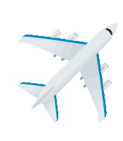 Airplane Joypixels Sticker