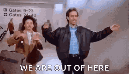 Airport Seinfeld GIF