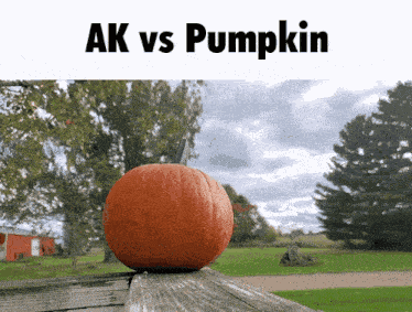 Ak Vs Pumpkin GIF