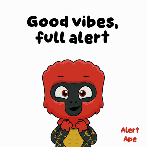 Alert Alert Ape GIF
