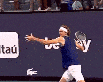 Alexander Zverev Shank Forehand GIF