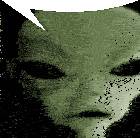 Alien Speech Bubble Sticker