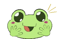 Amazed Amazed Frog Sticker