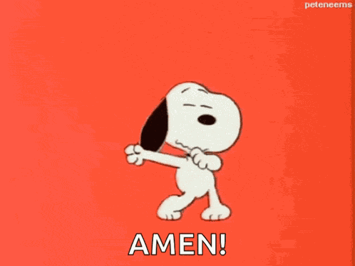 Amen Snoopy GIF