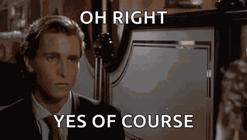 American Psycho Mfw GIF