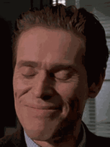 American Psycho Willem Dafoe GIF
