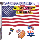 Americans American Flag Sticker